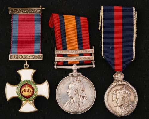 DSO (Vict.); QSA 2 bars: TugH, RoL; Cor '02 Lieut N.W. Chiazzari Natal Naval Vol. EF
