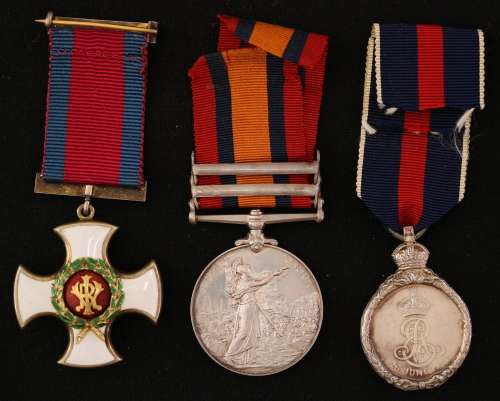 DSO (Vict.); QSA 2 bars: TugH, RoL; Cor '02 Lieut N.W. Chiazzari Natal Naval Vol. EF