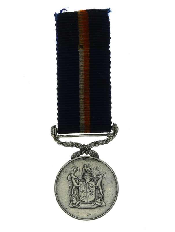 Miniature South African Defence Force Southern Cross Medal 1952 EF (ENAMELLING REPAIRED)