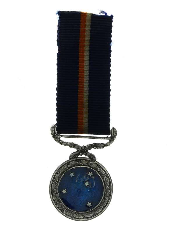 Miniature South African Defence Force Southern Cross Medal 1952 EF (ENAMELLING REPAIRED)