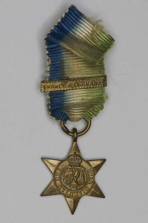 Miniature Atlantic Star with France and Germany clasp EF