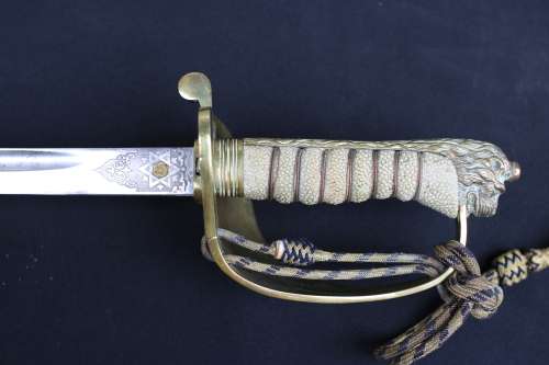 BRITISH / SOUTH AFRICA NAVY OFFICER'S SWORD MADE IN ENGLAND