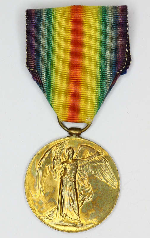 VICTORY MEDAL 34295 SJT D.R. MANN L.N.LAN.R. K.I.A. 2 OCTOBER 1918 EF