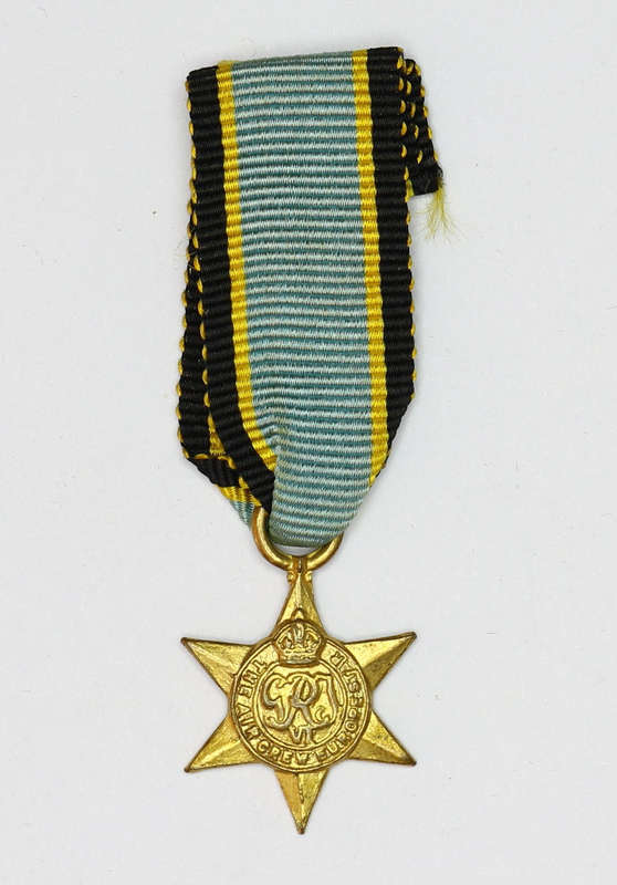 MINIATURE MEDAL: AIR CREW EUROPE STAR EF
