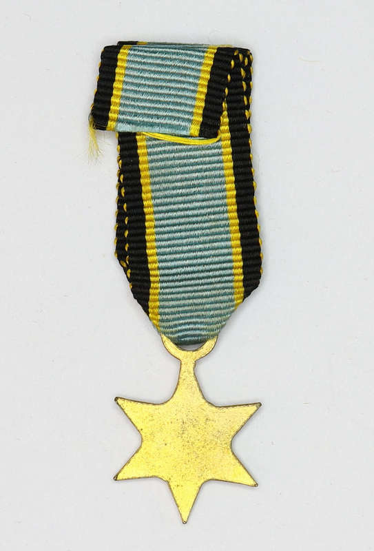 MINIATURE MEDAL: AIR CREW EUROPE STAR EF