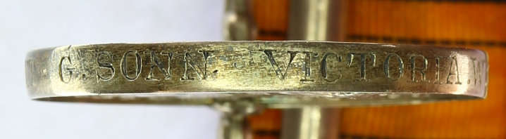 South Africa Medal 1879 - bar: 1877 - 8 Lieut. C. Sonn Victoria W. Vol. EF