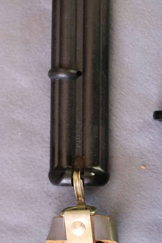 East German AKM Type II bayonet with matching bayonet and scabbard
