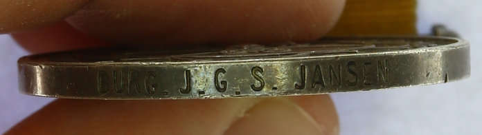ABO medal to Burger Johannes Gerhardus Stefanus Jansen Pretoria Commando (P.O.W.) EF