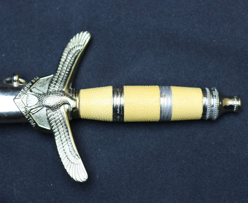 South African Air Force ceremonial dagger made by Eickhorn, Germany complete with belt and hangers