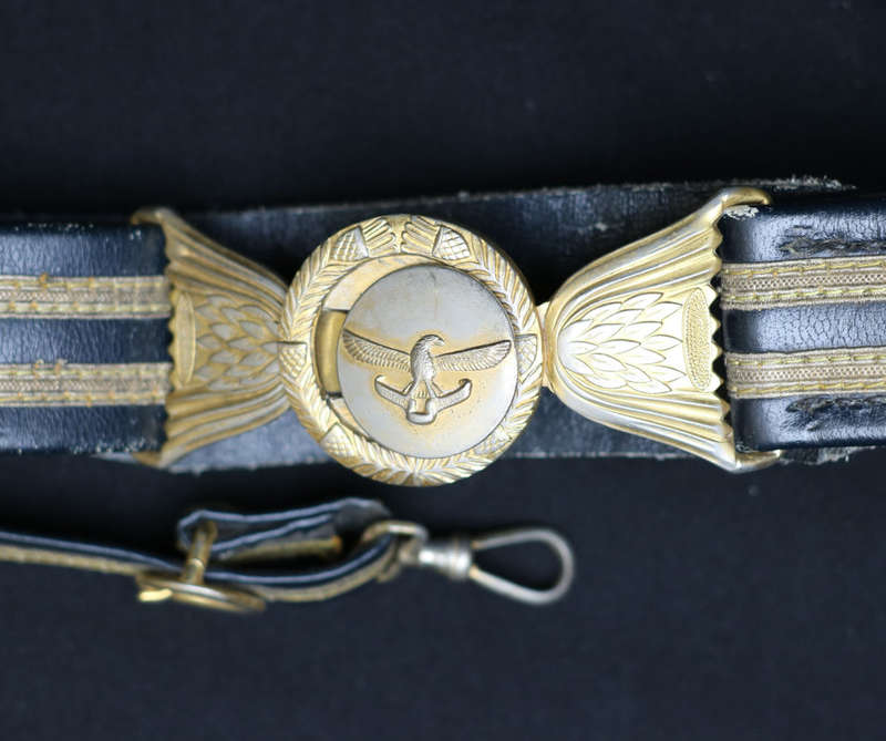 South African Air Force ceremonial dagger made by Eickhorn, Germany complete with belt and hangers