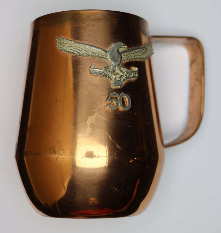 S.A.A.F. 50th Anniversary copper mug