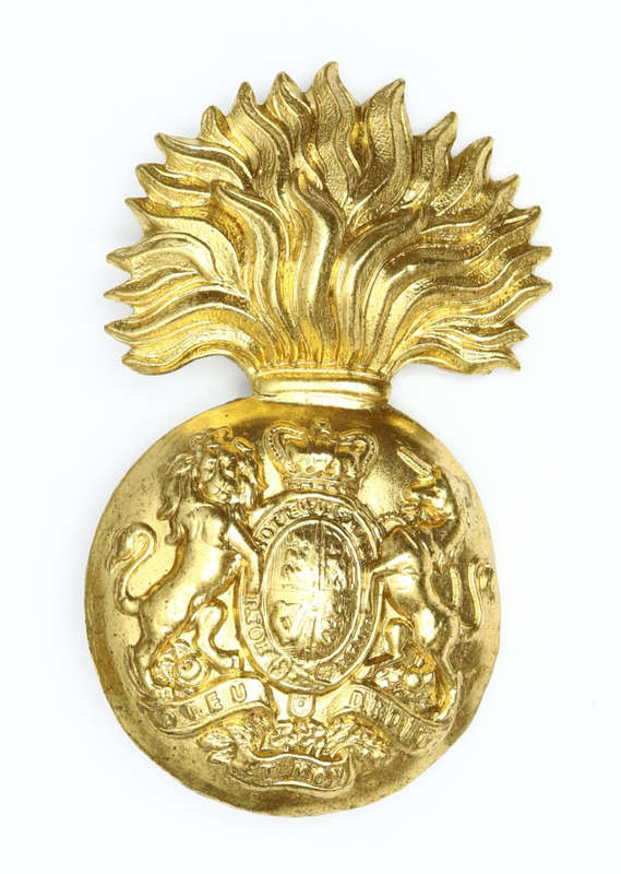 Royal Scotts Fusiliers helmet plate badge
