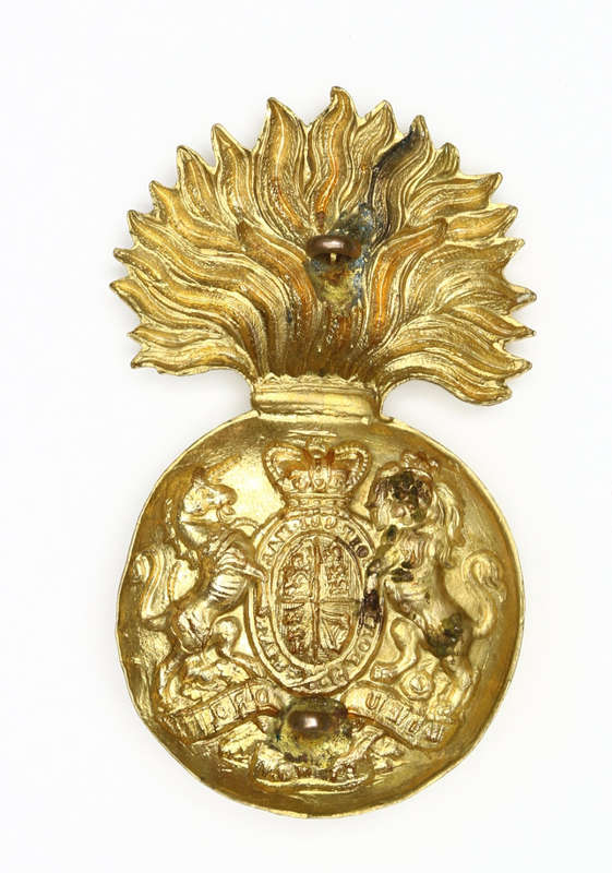 Royal Scotts Fusiliers helmet plate badge