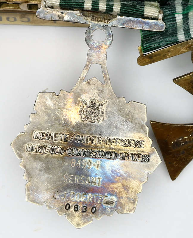 South African Prison Service medal group of five EF