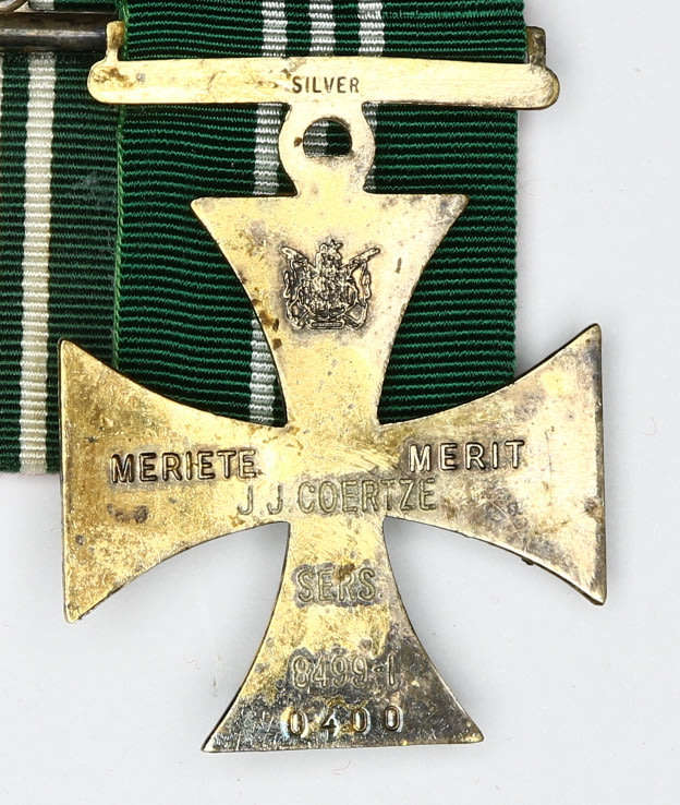 South African Prison Service medal group of five EF