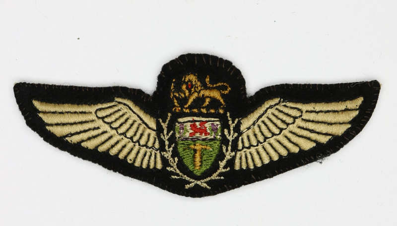 Rhodesian Air Force Pilot Wing patch badge