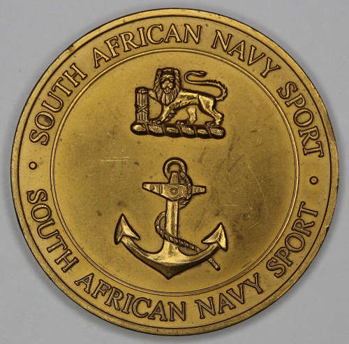 South African Navy Sport Medallion (unnamed) EF