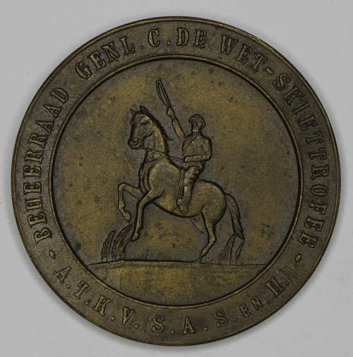 Genl. C. de Wet Skiettrofee Medallion 50mm EF