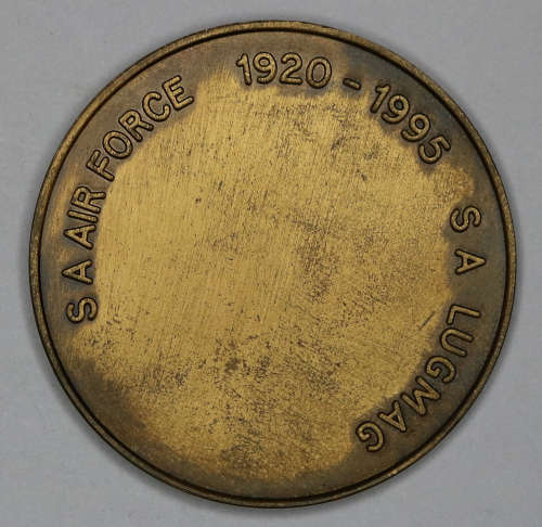 1920 - 1995 South African Air Force 75 Year Medallion in Wooden Box EF