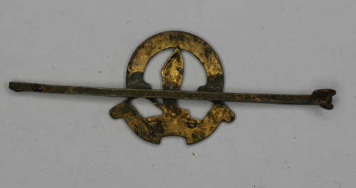 Natal Mounted Rifles Enamelled Gilt Sweetheart Brooch Pin F (note no pin and enamel damage)