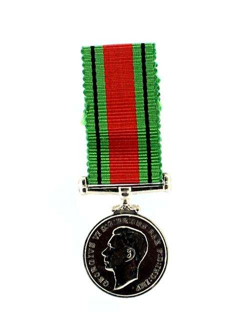 Miniature Defence Medal silver EF