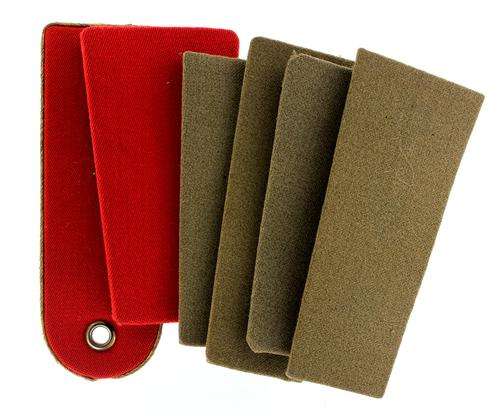 Six blank shoulder boards good