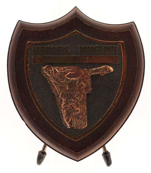 South West Africa Gernsdiens Border Duty desk plaque good