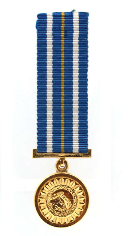 Miniature South West Africa Police Star for Distinguished Service EF