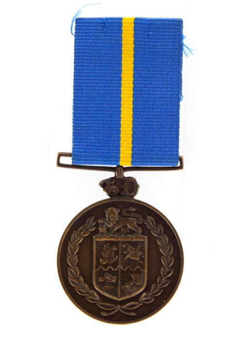 South African Police Medal for Faithful Service named NEF