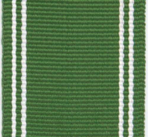 Full Size Ribbon - SADF Permanent Force Good Service Medal (Silver) (Per cm)