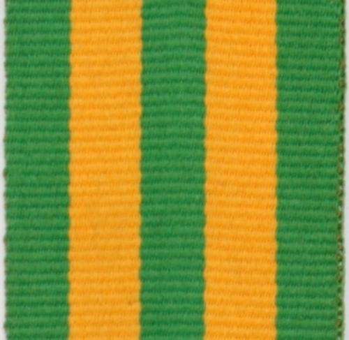 Full Size Ribbon - SADF Good Service Medal (Gold) (15 cm)