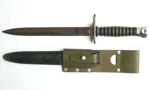 Swiss Stgw. 57 Knife Bayonet With Vinyl Frog