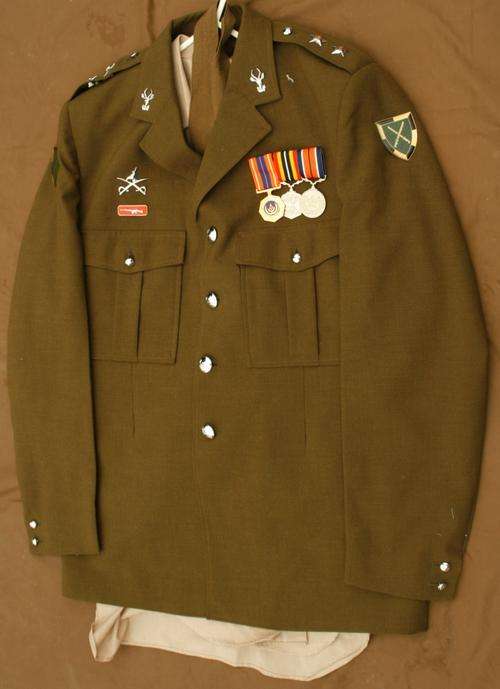 SADF Uniform Infantry School Lieutenant Pro Patria Souhern Africa & General Service Medals