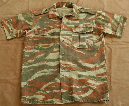 French Lizard Pattern Short Sleeve Shirt Camouflage Size 38 South African Special Forces RECCE?