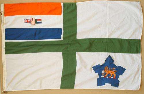 South African Defence Force Navy Flag Polyester 1989 Size 180x120 cm Good Condition