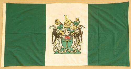 Rhodesian Flag Size 178 x 92 cm Good Condition Unmarked Printed