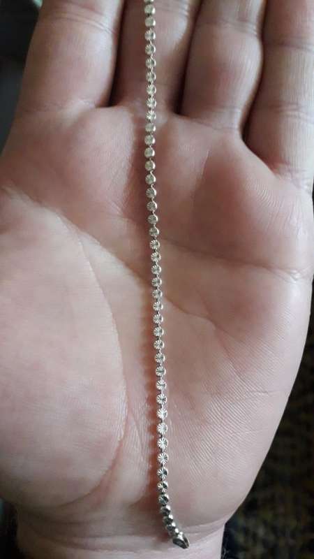 925 Sterling Silver Fancy link 19cm Bracelet