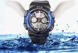 Black Military Digital Chronograph Sports Men Multifunctional  Watch -  free shipping - lowest price