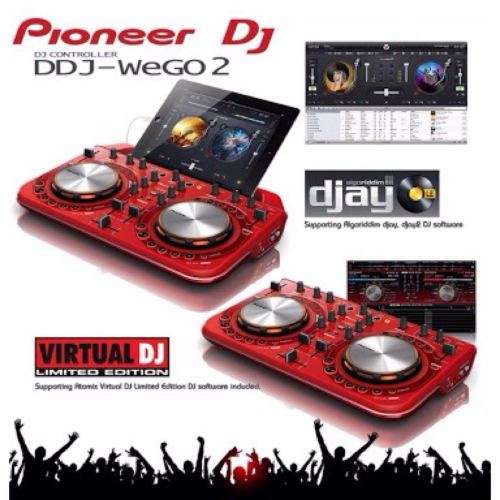 PIONEER PORTABLE DDJ WEGO 2 SYSTEM - RED