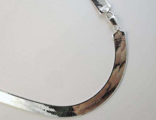 5mm 925 Sterling Silver (53cm) Unisex Filled Herringbone Chain/Necklace