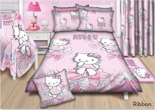 ORIGINAL HELLO KITTY - Disney Character Duvet Cover Set | Single Bed 2 piece