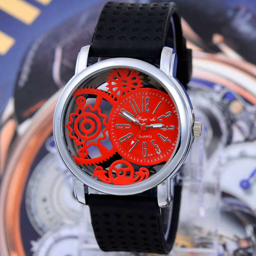 Mens Sport Hollow Quartz Wrist Watch