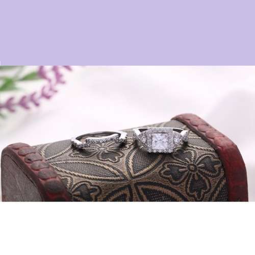 Breathtaking! Wedding Engagement 2.68CT Sim.Diamond with Extraordinary Design-Size 7-8