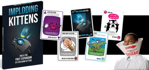 IMPLODING & EXPLODING KITTENS - FIRST EXPLANSION COMPLETE - ALL 3 FOR ONE BID