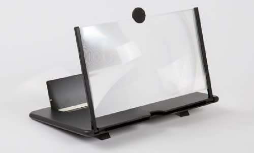 5D ENLARGED SCREEN MOBILE PHONE AMPLIFIER MAGNIFER HOLDER BLACK & RED