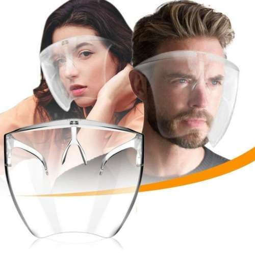 CLEAR FACESHIELD - PROTECTIVE MASK - TWO OPTIONS AVAILABLE