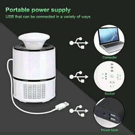 MOSQUITO KILLER LAMP - LED ANTI FLY REPELLENT MOSQUITO USB LAMP TRAPPER.