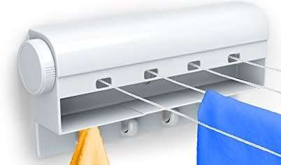 Retractable Clothes line Automatic Telescopic - 5 LINES  - INDOOR & OUTDOOR USE - 3.5 METERS LINES