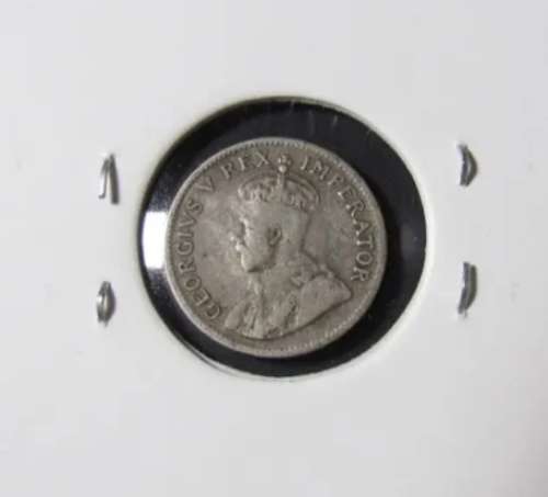 1923 Union of South Africa 3 Pence WREATH TIEKIE RARE