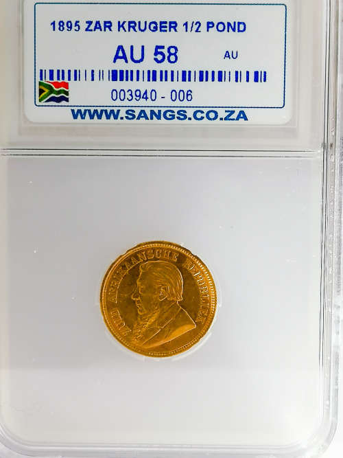 South Africa  (ZAR) Gold 1/2 Pond (Half Pond)